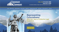 Desktop Screenshot of clawsonattorney.com