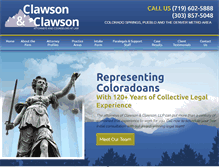 Tablet Screenshot of clawsonattorney.com